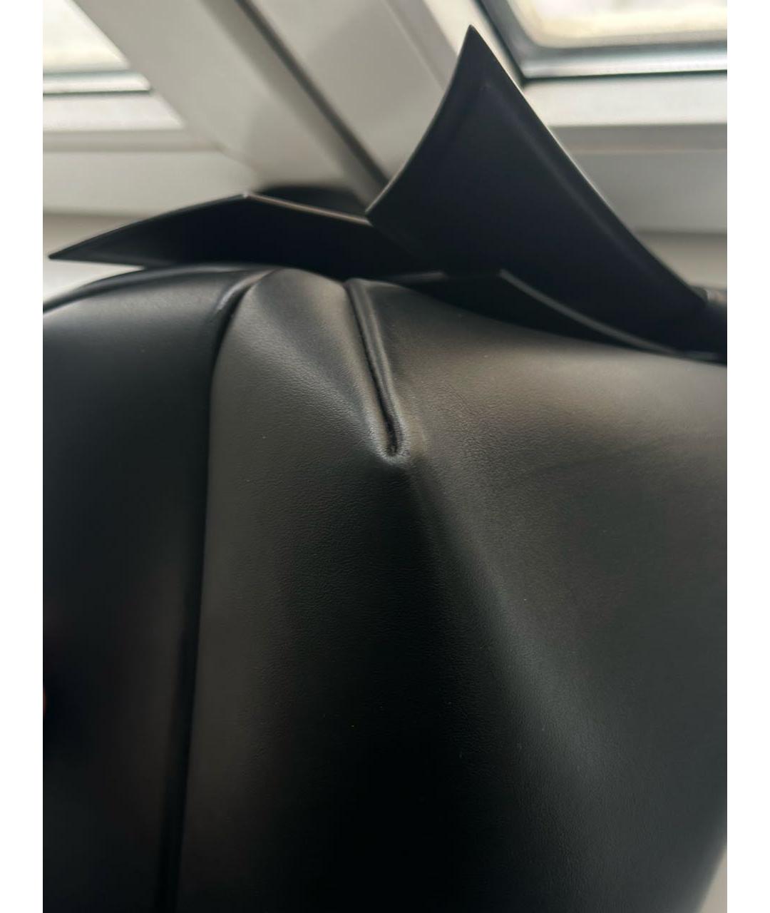ACNE STUDIOS Черная кожаная сумка тоут, фото 7