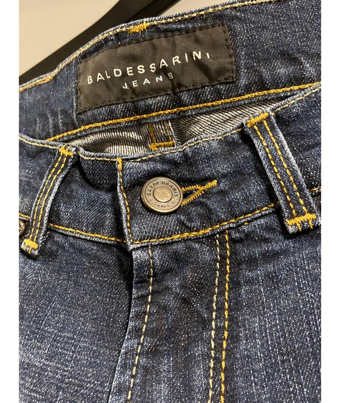 BALDESSARINI Темно-синие хлопковые прямые джинсы, фото 3