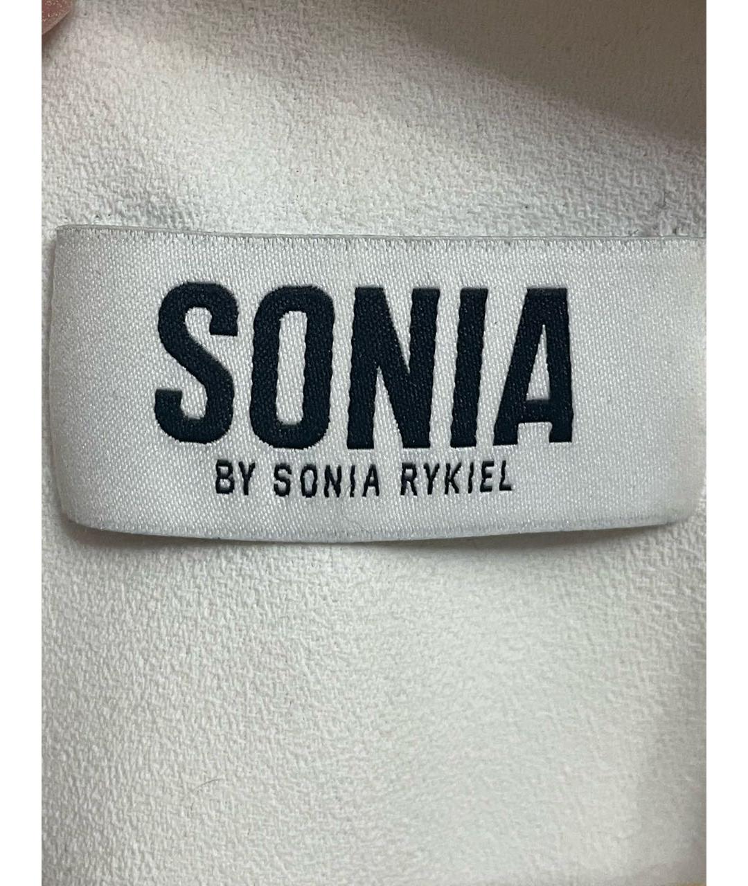 SONIA BY SONIA RYKIEL Белое хлопковое коктейльное платье, фото 3