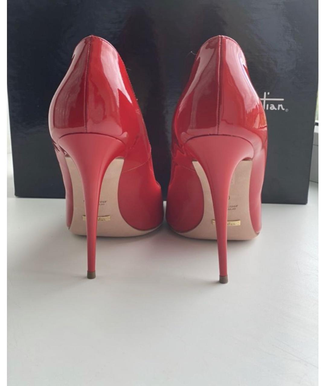 SEBASTIAN Красные туфли из лакированной кожи, фото 4