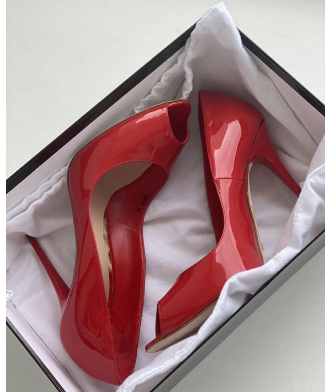 SEBASTIAN Красные туфли из лакированной кожи, фото 6