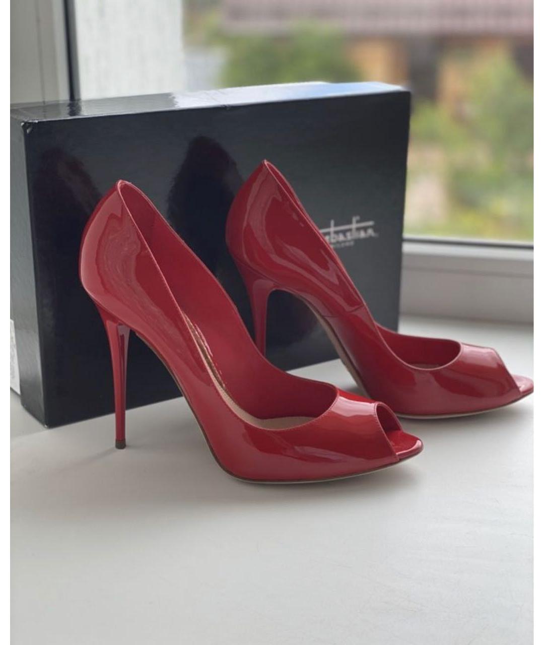 SEBASTIAN Красные туфли из лакированной кожи, фото 8