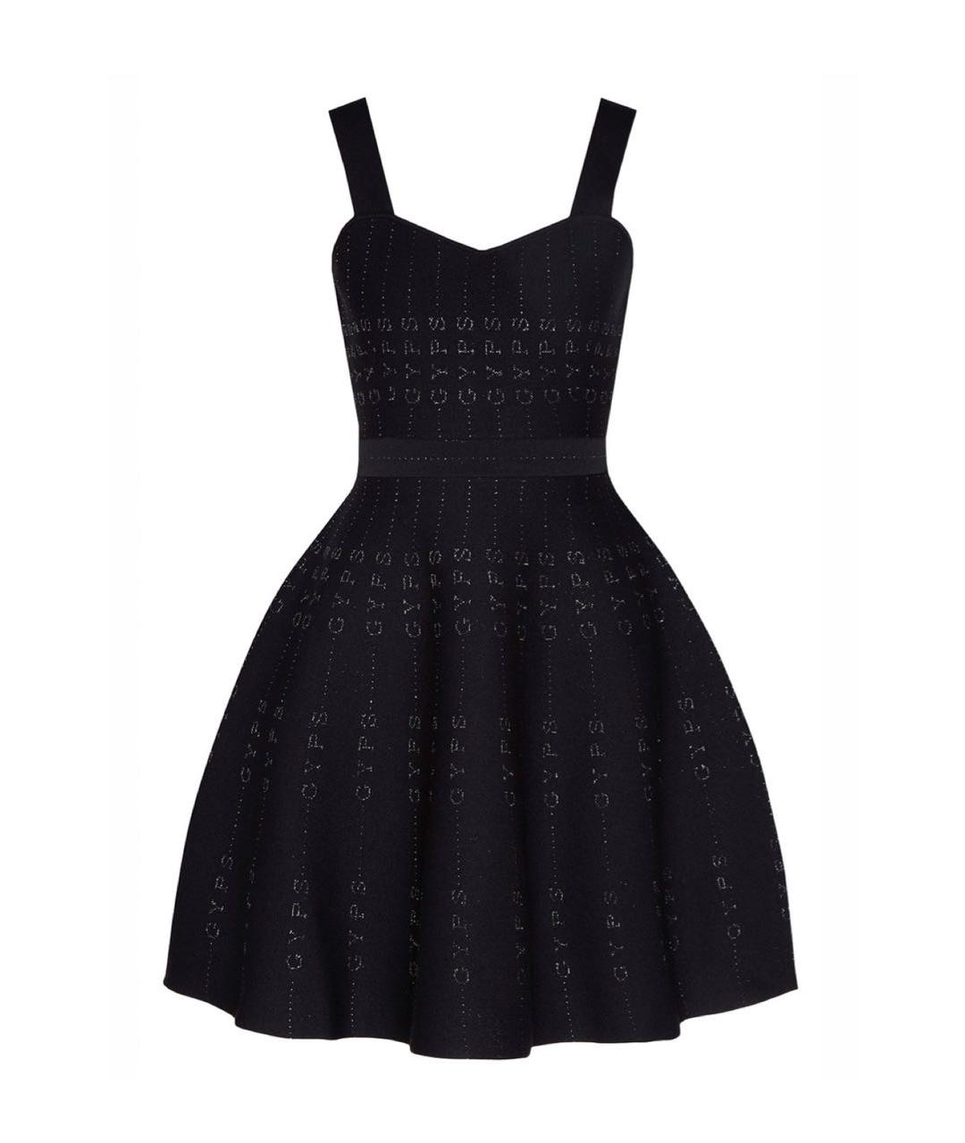 MAJE Черное полиэстеровое коктейльное платье, фото 9