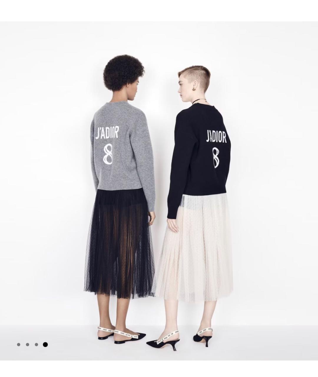 CHRISTIAN DIOR Черный кашемировый джемпер / свитер, фото 2