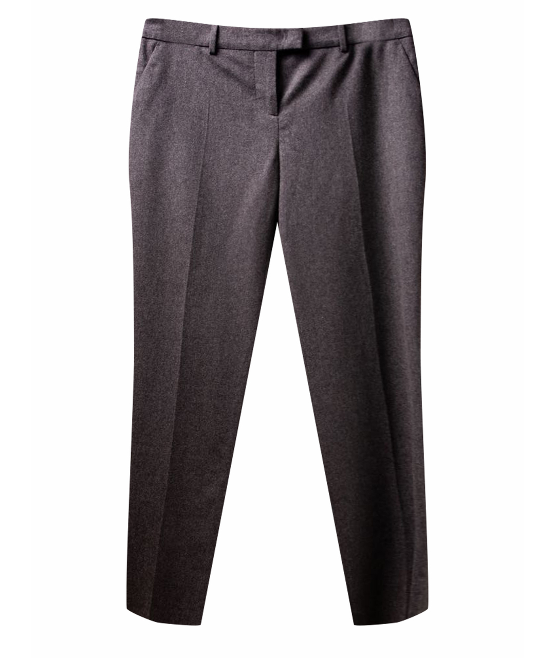 FENDI Серые шерстяные брюки узкие, фото 1