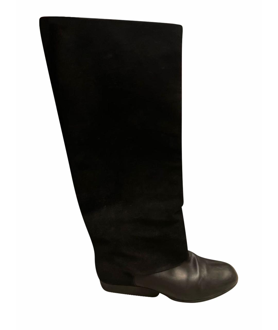 MARC JACOBS Черные кожаные сапоги, фото 1