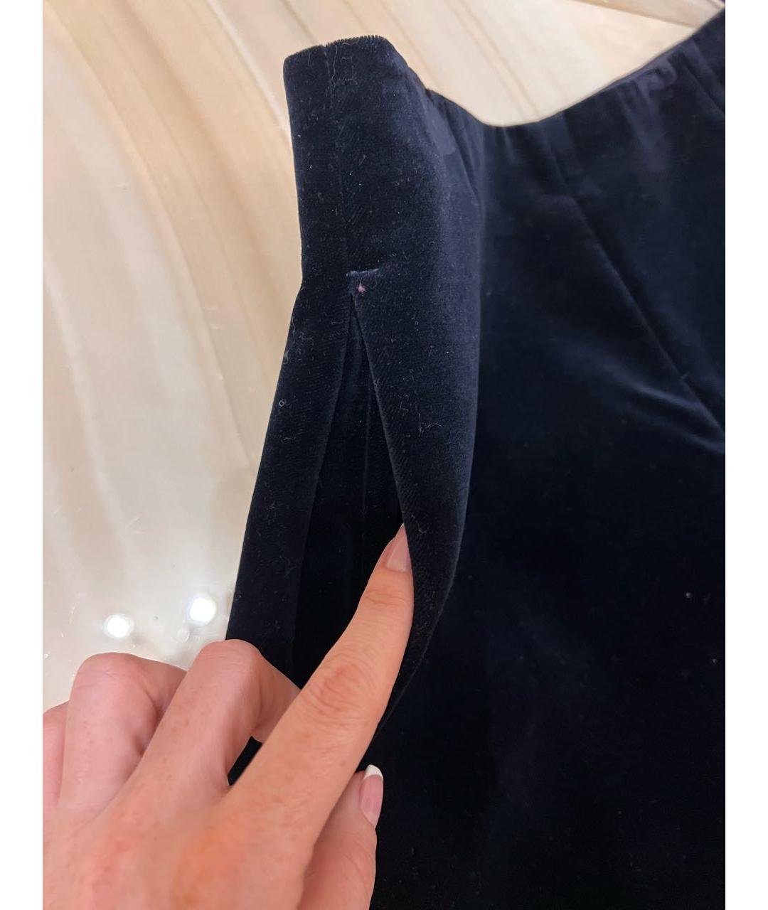 CARVEN Темно-синие бархатные шорты, фото 4