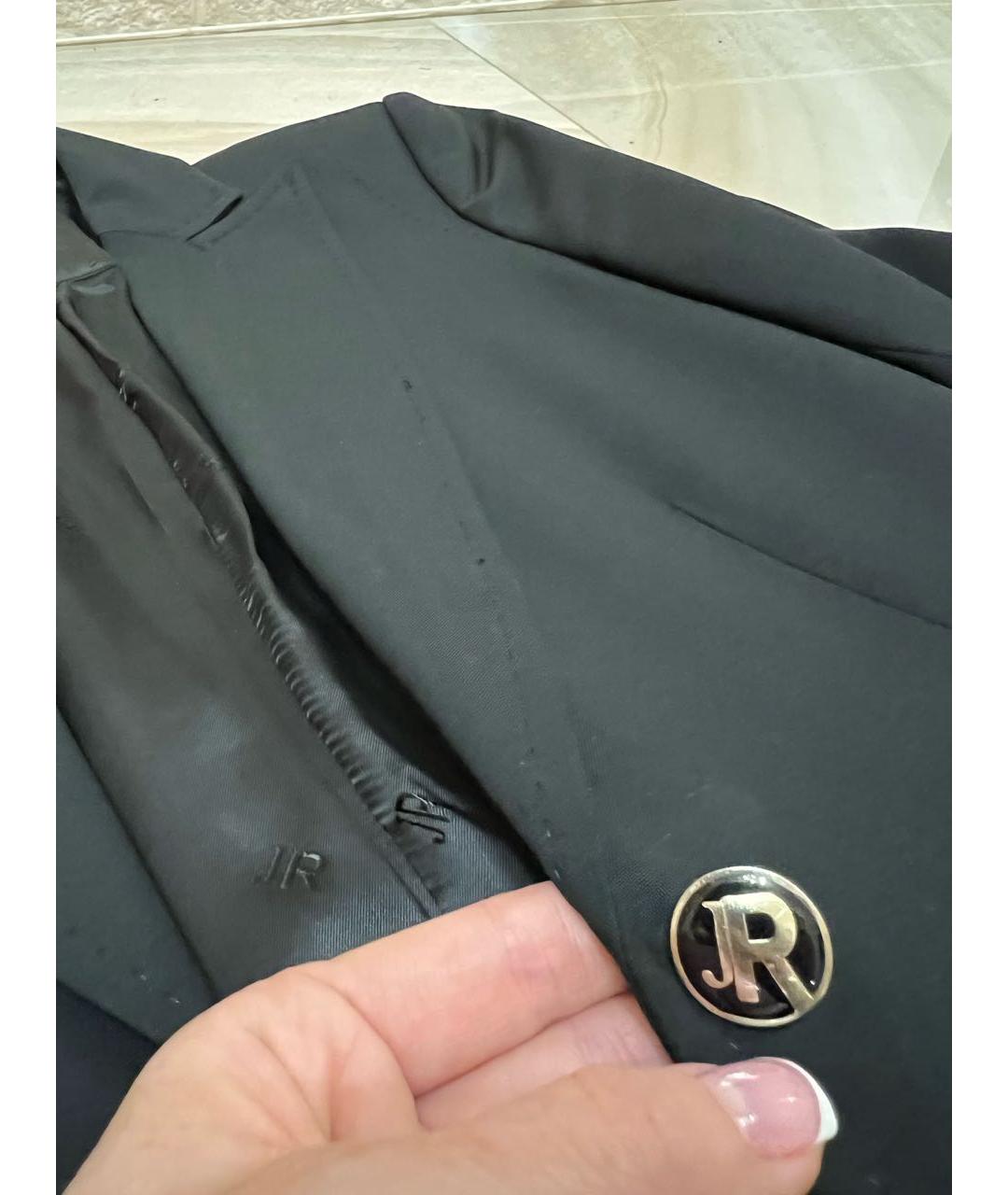 JOHN RICHMOND Черный вискозный жакет/пиджак, фото 4
