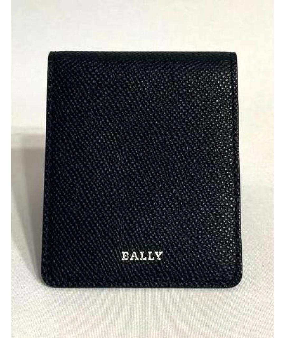 BALLY Черная кожаная визитница, фото 10