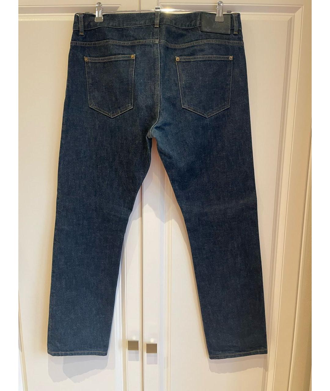 LOUIS VUITTON PRE-OWNED Темно-синие хлопковые джинсы, фото 2