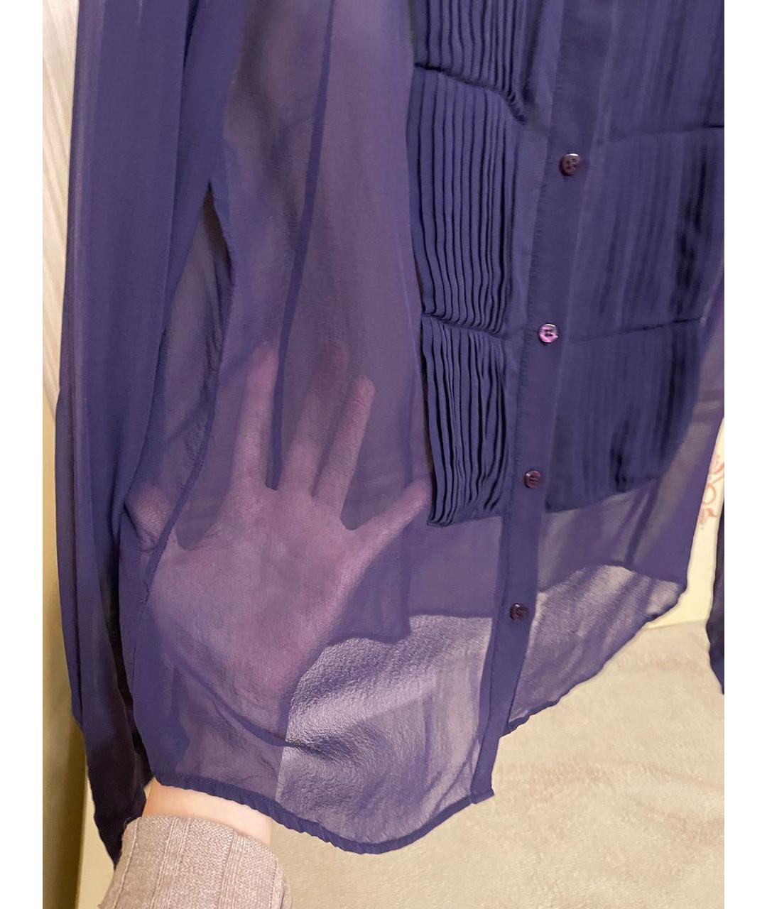 TRUSSARDI Фиолетовая полиэстеровая блузы, фото 2