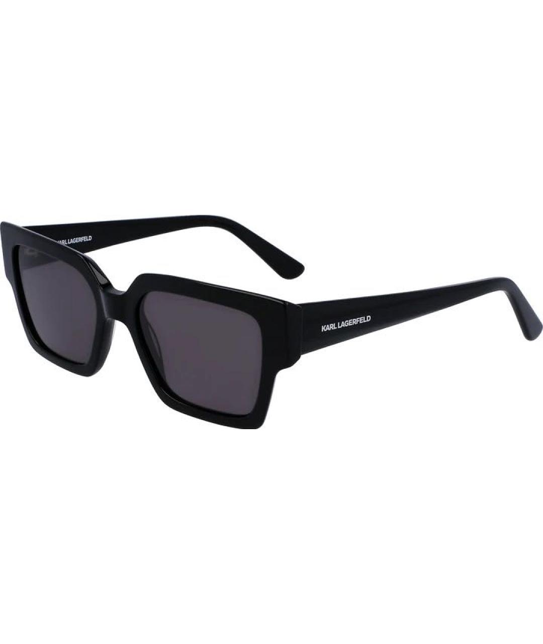 KARL LAGERFELD Черные пластиковые солнцезащитные очки, фото 2