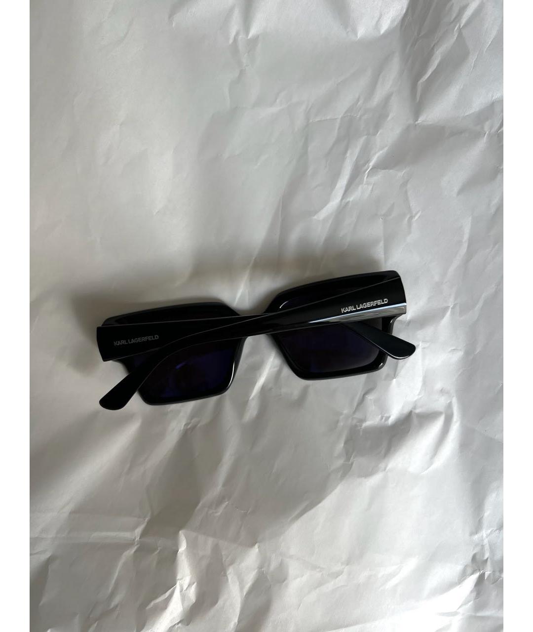 KARL LAGERFELD Черные пластиковые солнцезащитные очки, фото 8