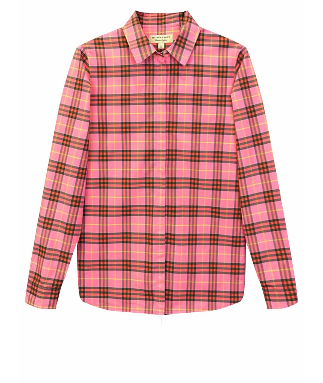 BURBERRY Розовая хлопковая рубашка, фото 1