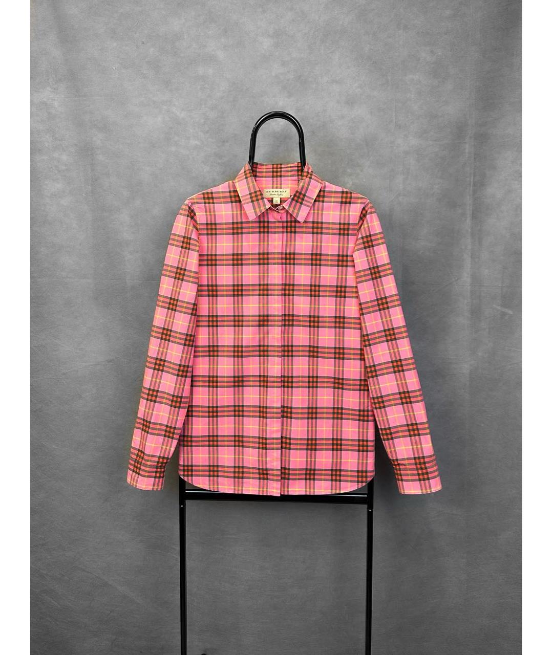 BURBERRY Розовая хлопковая рубашка, фото 7