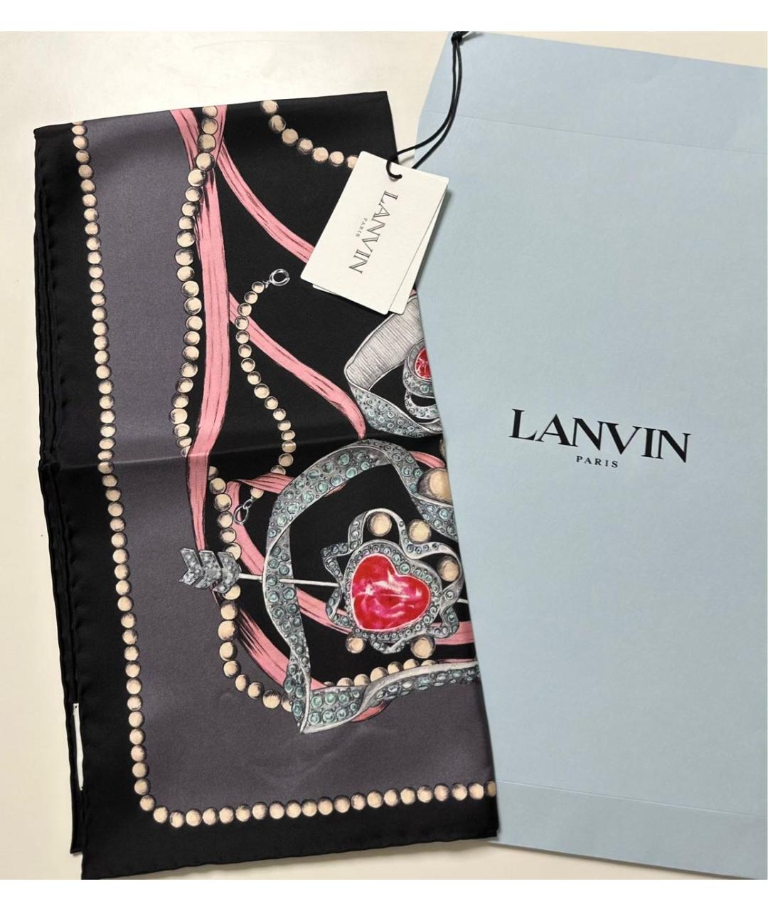 LANVIN Мульти шелковый платок, фото 5