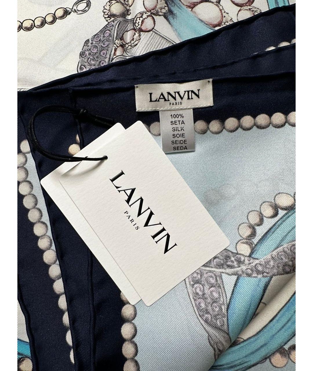 LANVIN Мульти шелковый платок, фото 4