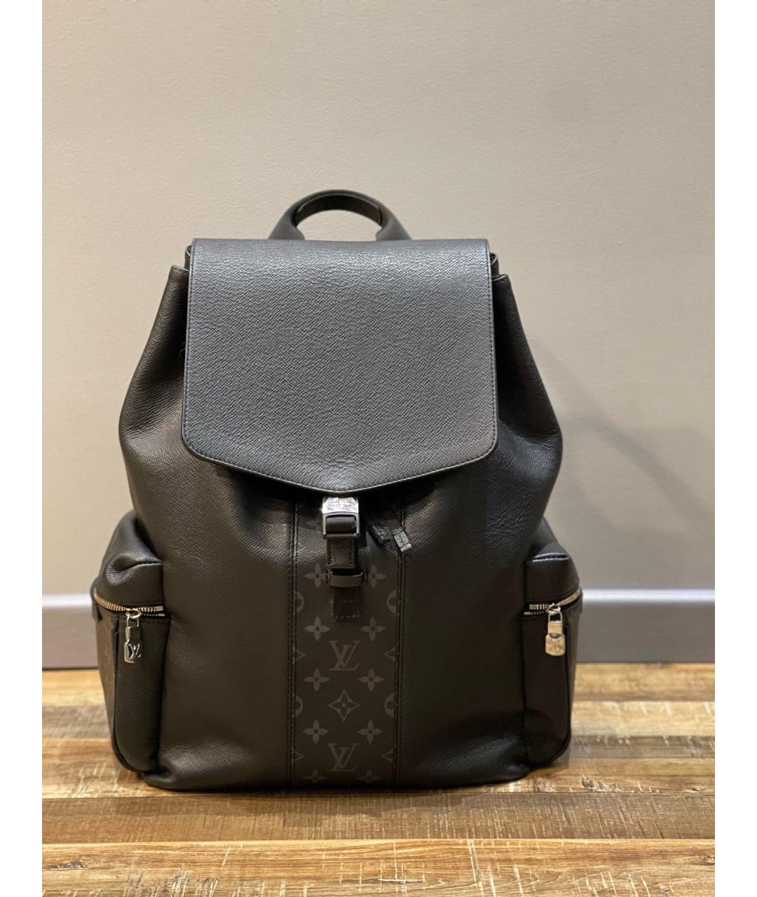 LOUIS VUITTON PRE-OWNED Черный кожаный рюкзак, фото 6