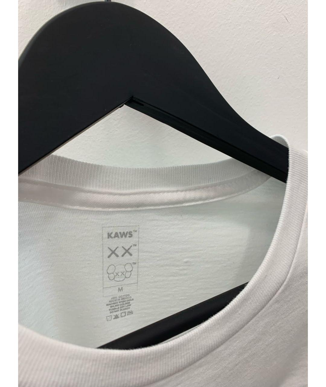 KAWS Белая хлопковая футболка, фото 4