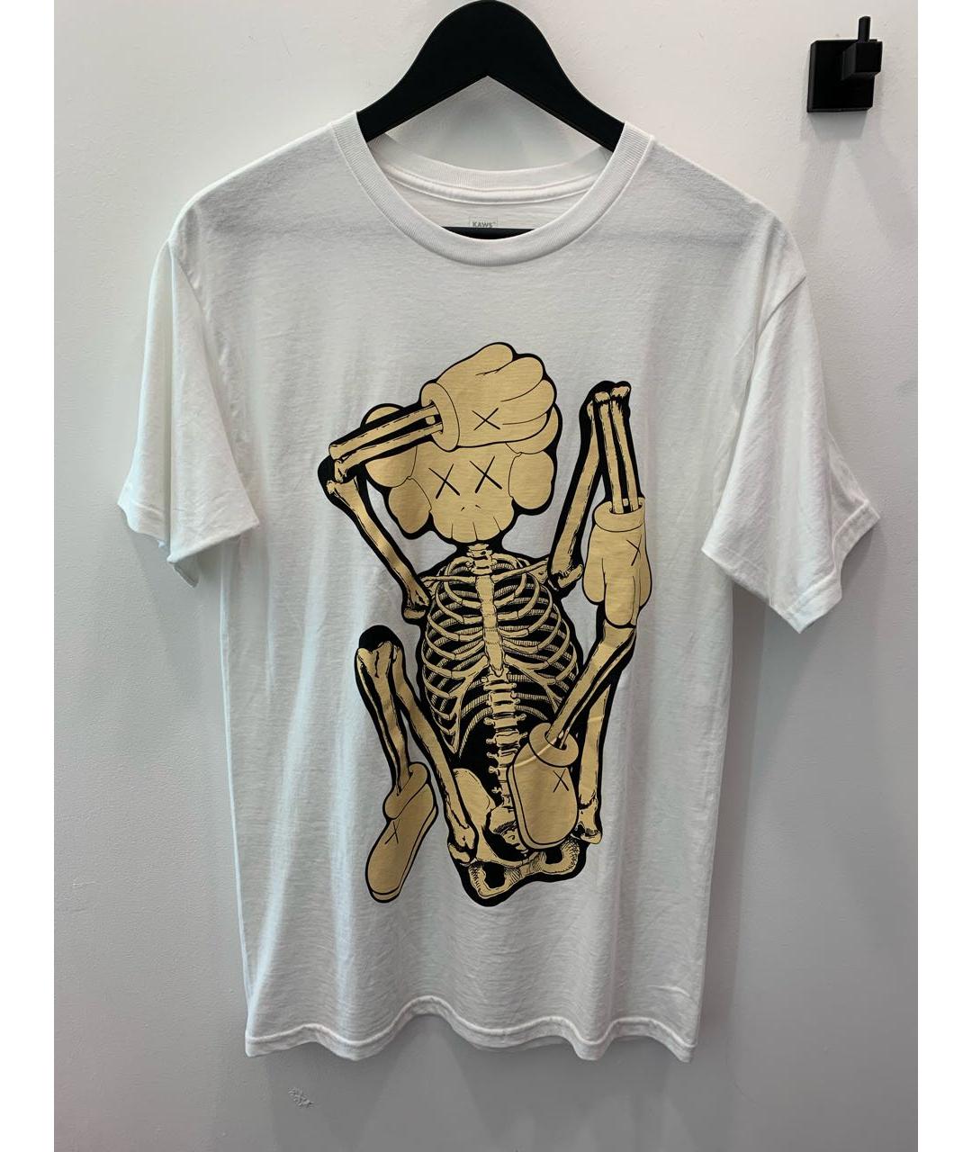 KAWS Белая хлопковая футболка, фото 5