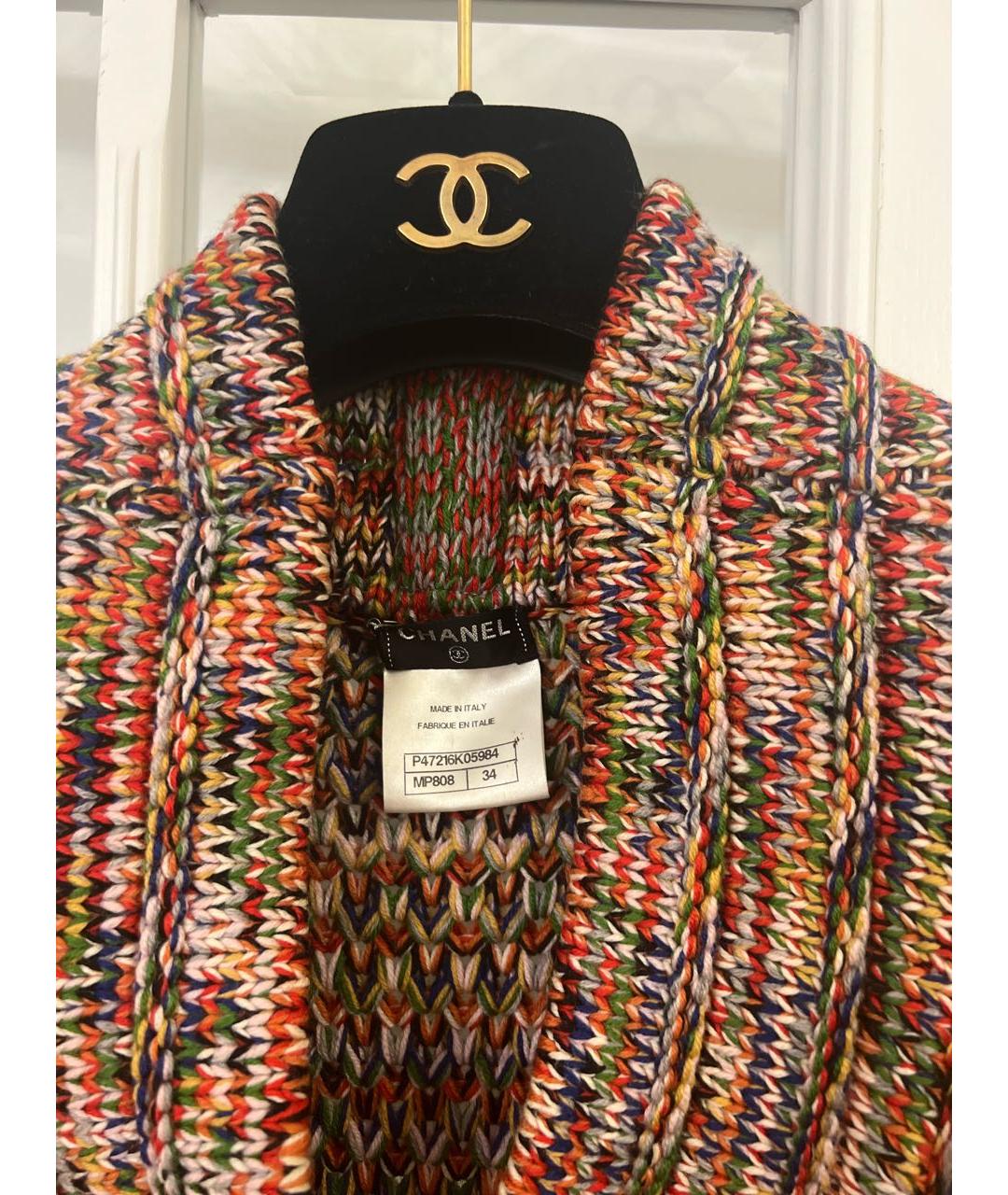 CHANEL PRE-OWNED Шерстяной жилет, фото 3