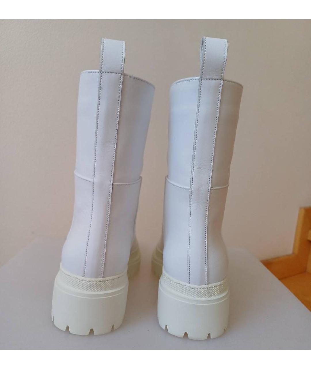 L'AUTRECHOSE Белые кожаные ботинки, фото 3