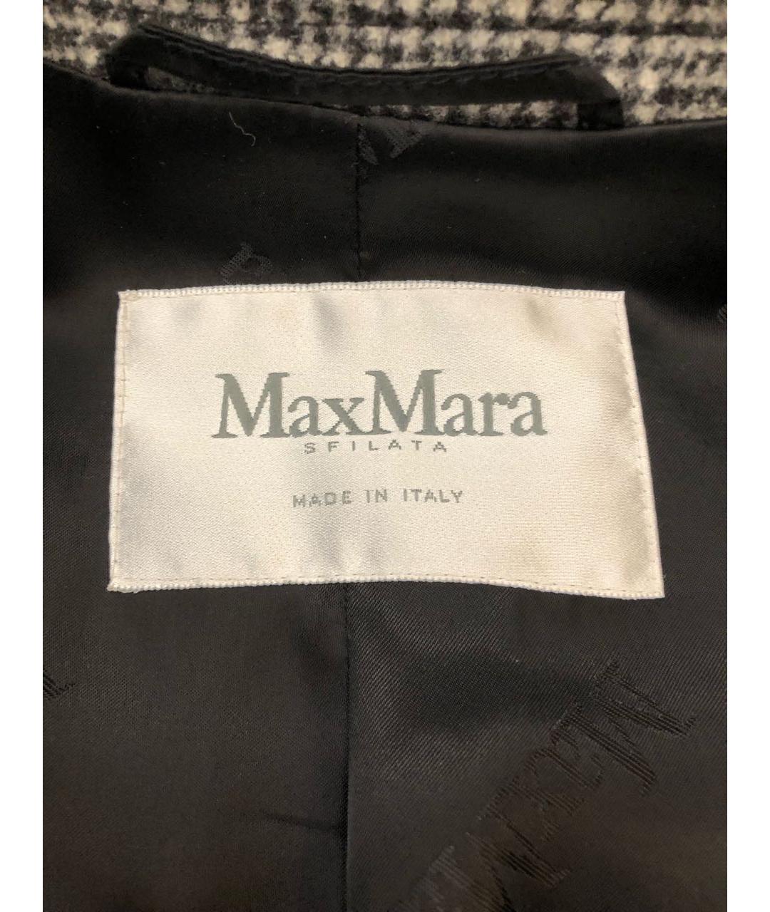 MAX MARA Серое шерстяное пальто, фото 3