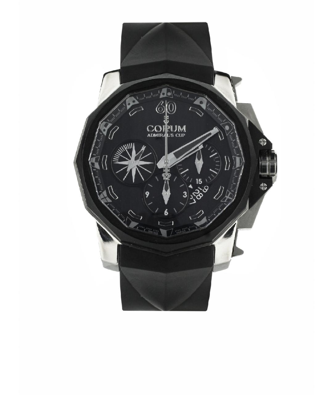 Corum Черные стальные часы, фото 1