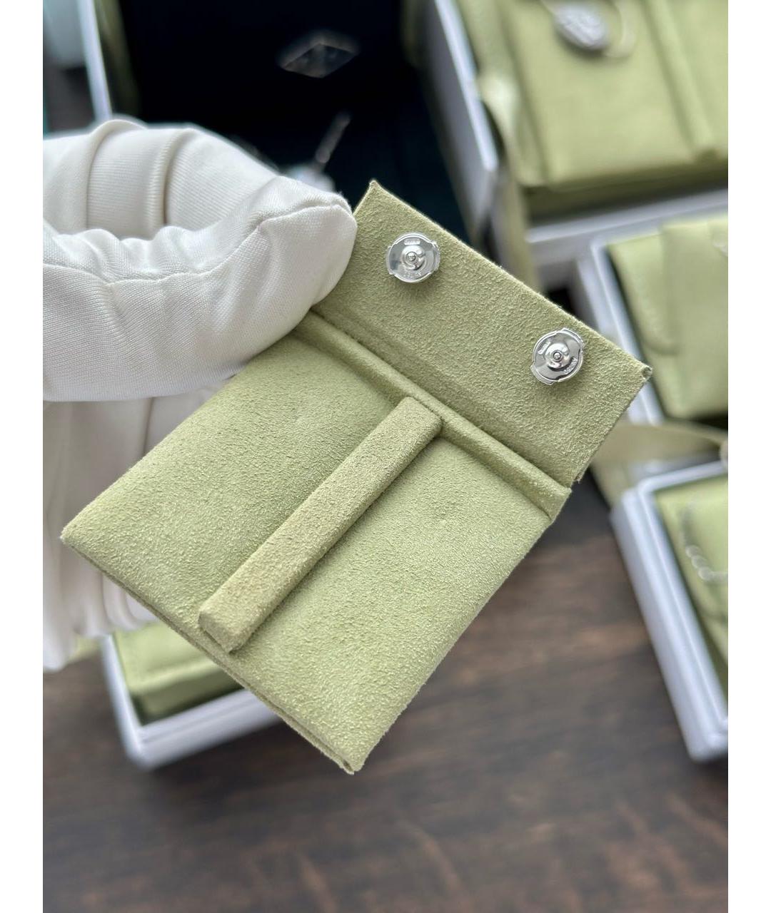 VAN CLEEF & ARPELS Бирюзовые серьги из белого золота, фото 4