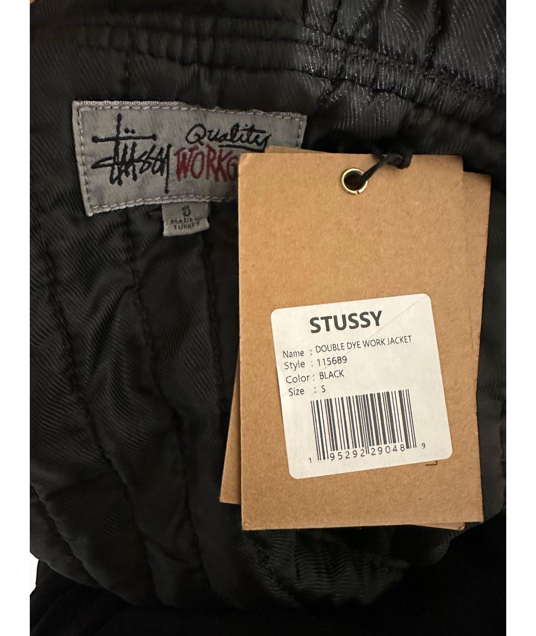 STUSSY Черная деним куртка, фото 3