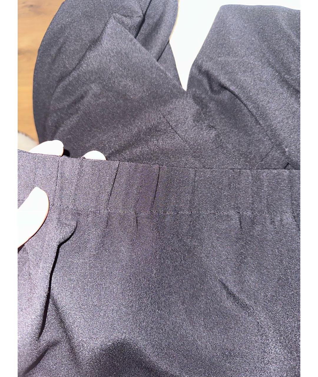 ESCADA Черные шелковые прямые брюки, фото 7