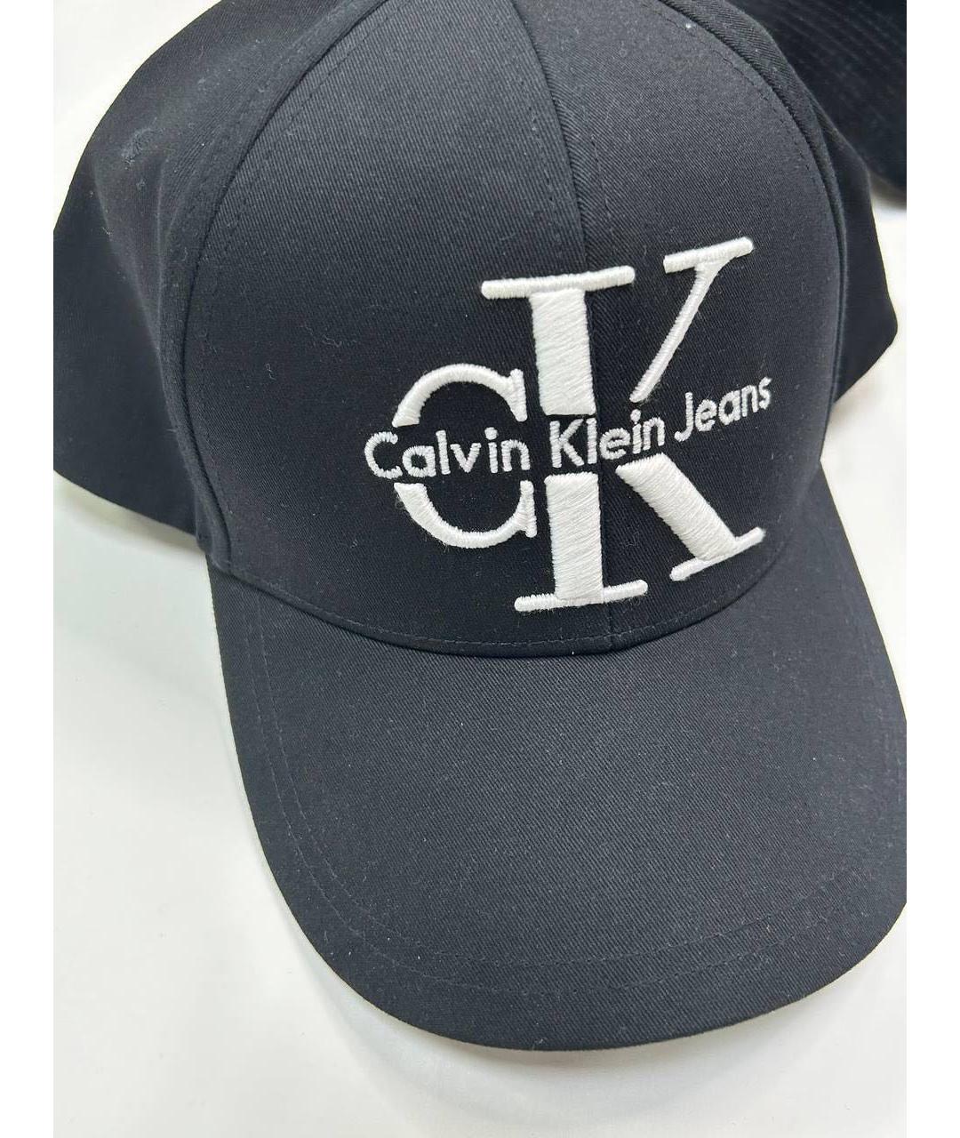 CALVIN KLEIN Черная хлопковая кепка, фото 3
