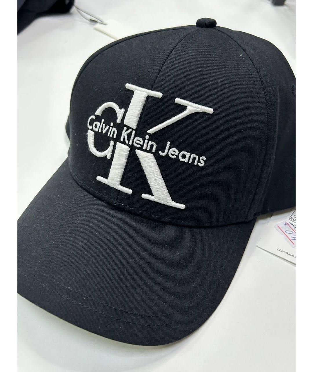 CALVIN KLEIN Черная хлопковая кепка, фото 4