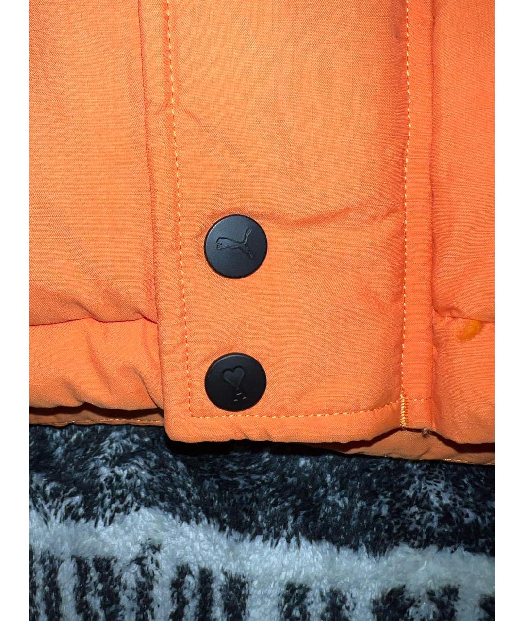 PUMA Оранжевый полиэстеровый пуховик, фото 5