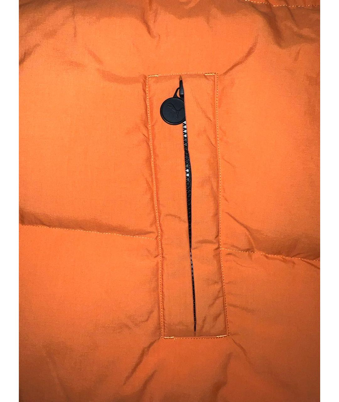 PUMA Оранжевый полиэстеровый пуховик, фото 4