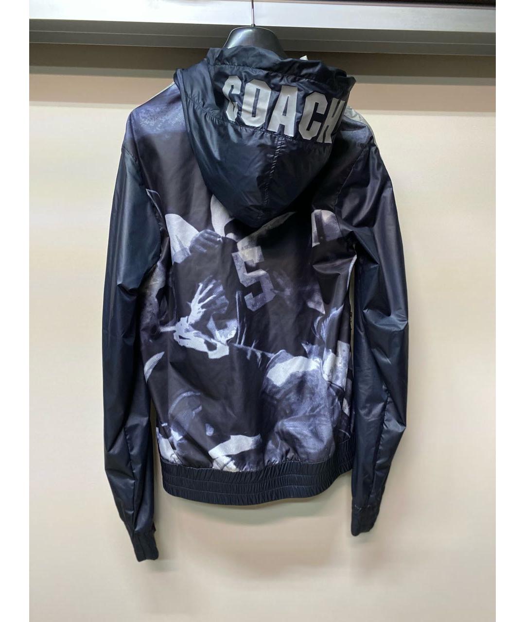 DOLCE&GABBANA Темно-синяя полиэстеровая куртка, фото 2