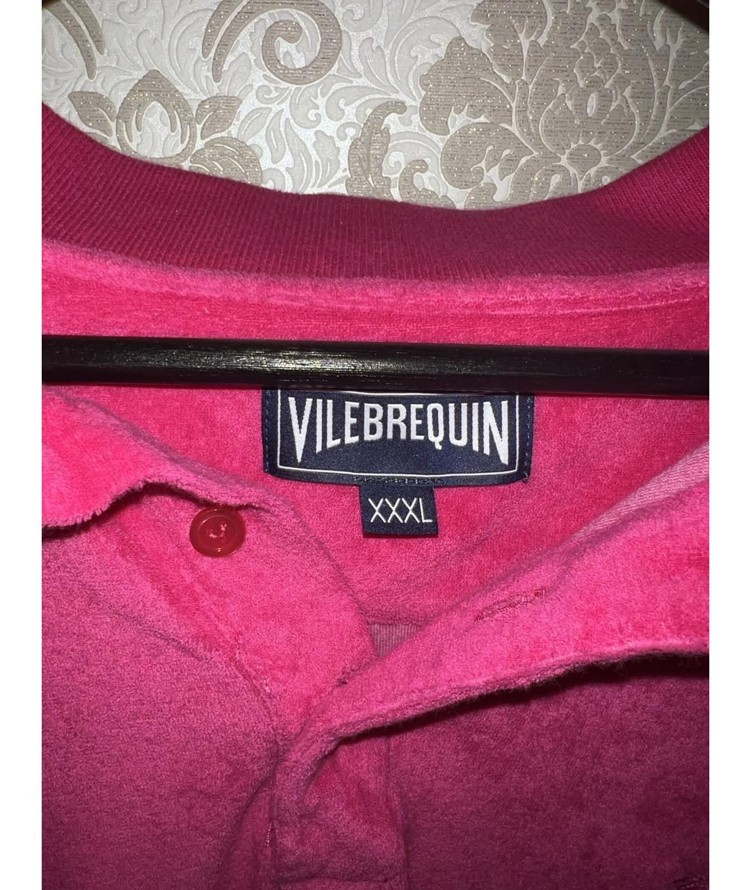 VILEBREQUIN Розовое хлопко-полиэстеровое поло с коротким рукавом, фото 2