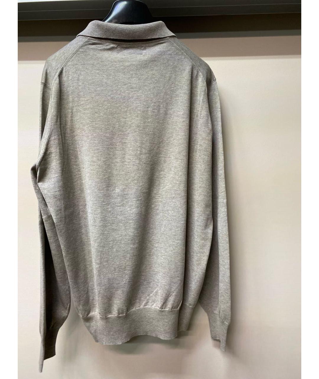 BRUNELLO CUCINELLI Серый хлопковый джемпер / свитер, фото 2