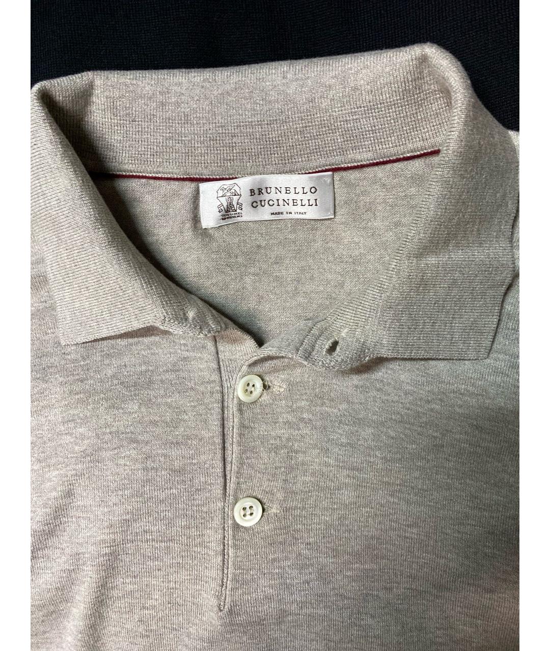 BRUNELLO CUCINELLI Серый хлопковый джемпер / свитер, фото 3
