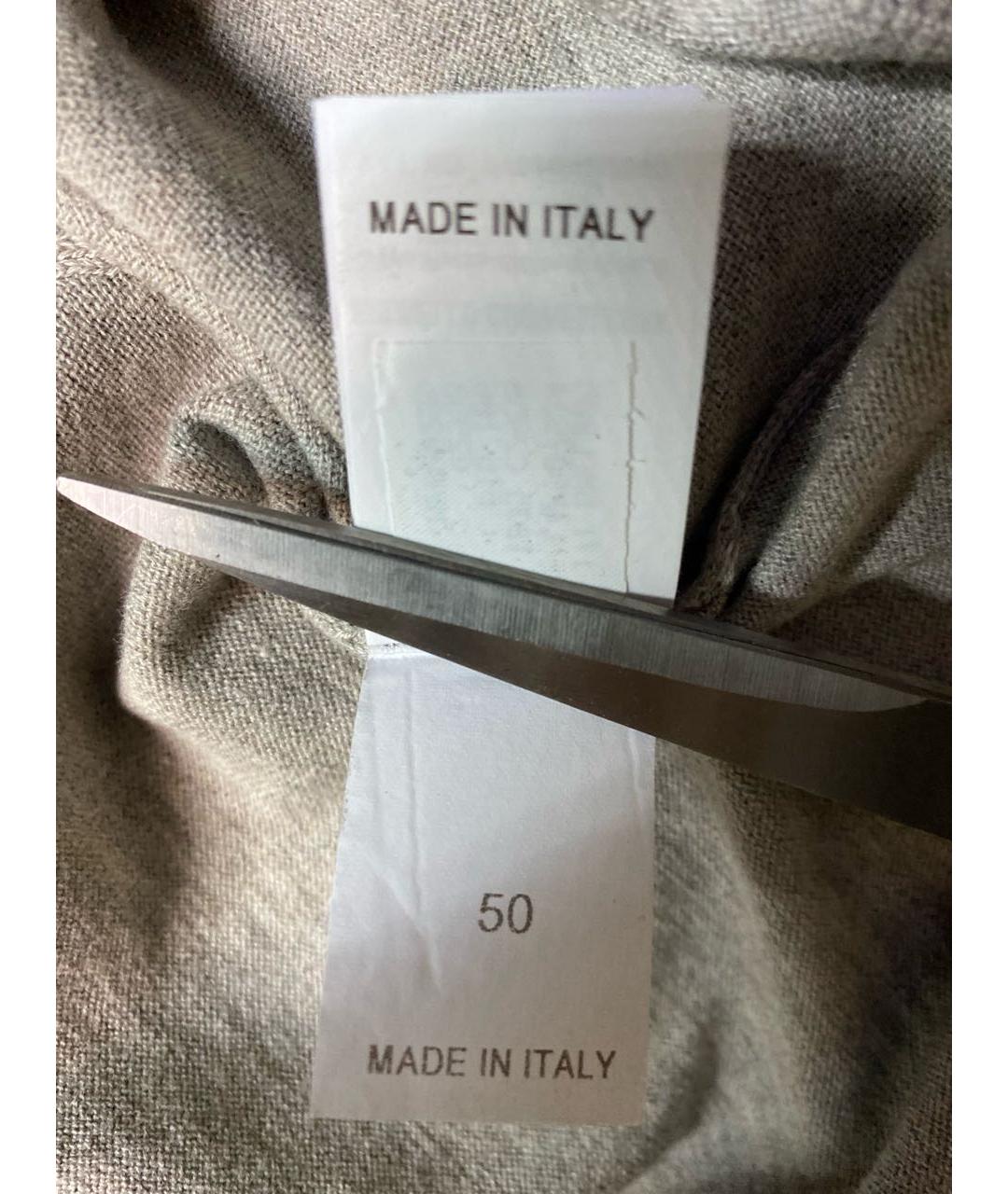 BRUNELLO CUCINELLI Серый хлопковый джемпер / свитер, фото 7