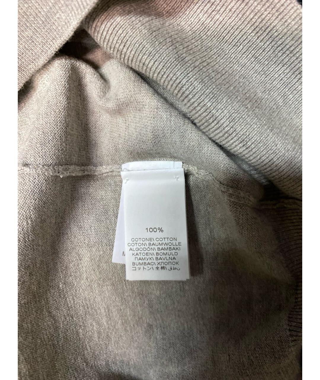 BRUNELLO CUCINELLI Серый хлопковый джемпер / свитер, фото 4