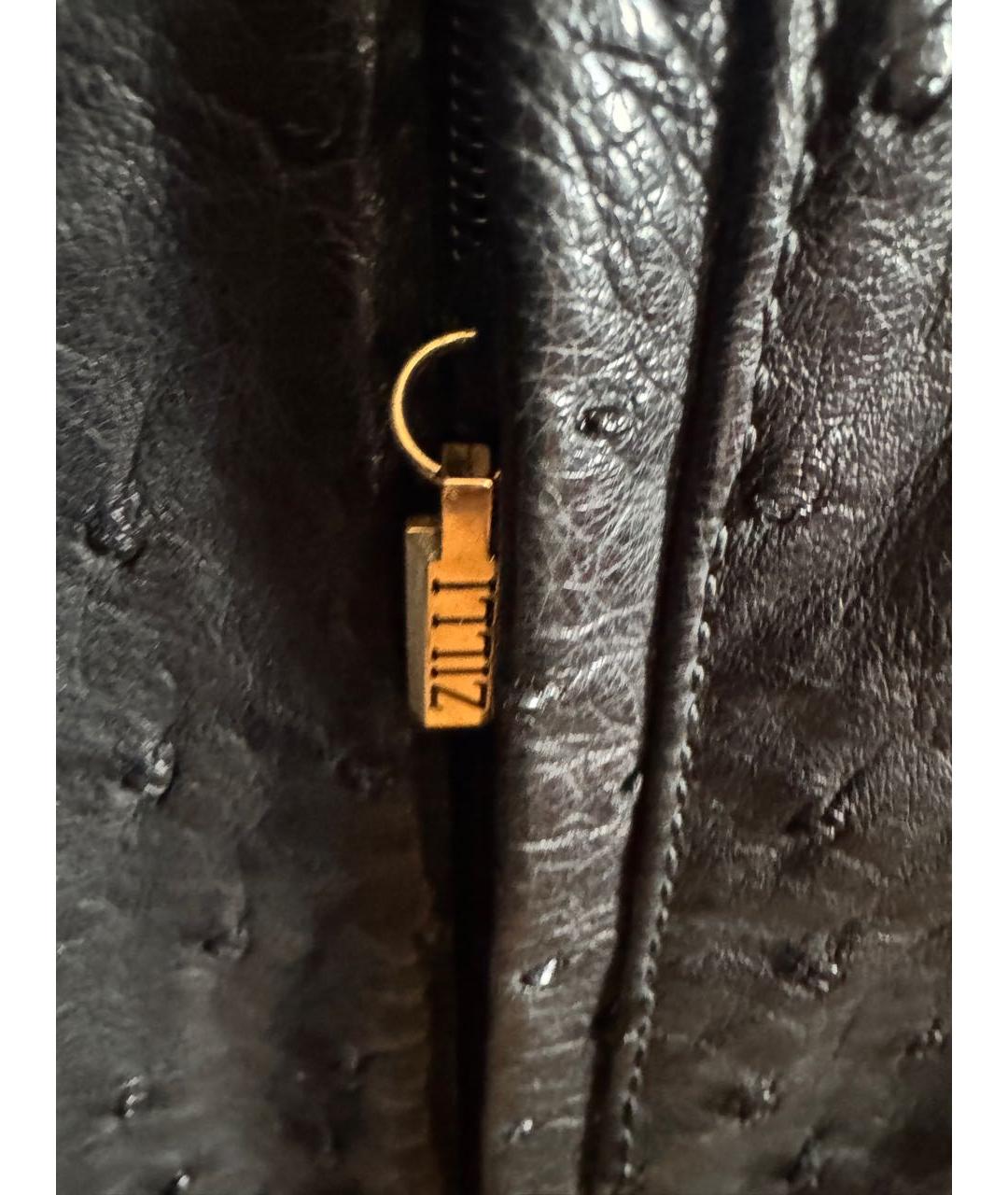 ZILLI Черная куртка из экзотической кожи, фото 8