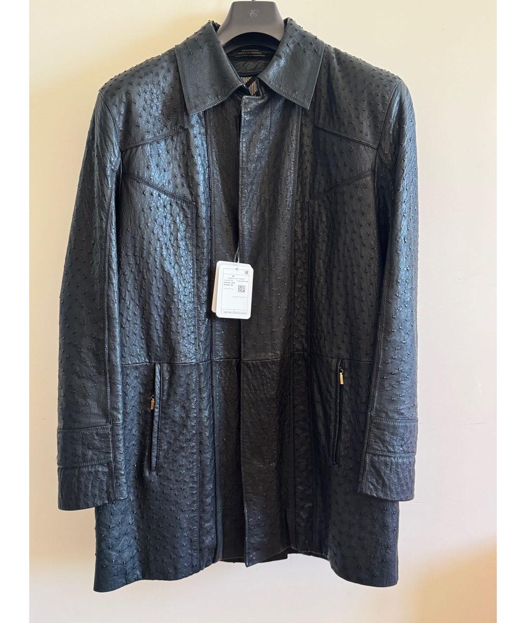 ZILLI Черная куртка из экзотической кожи, фото 6