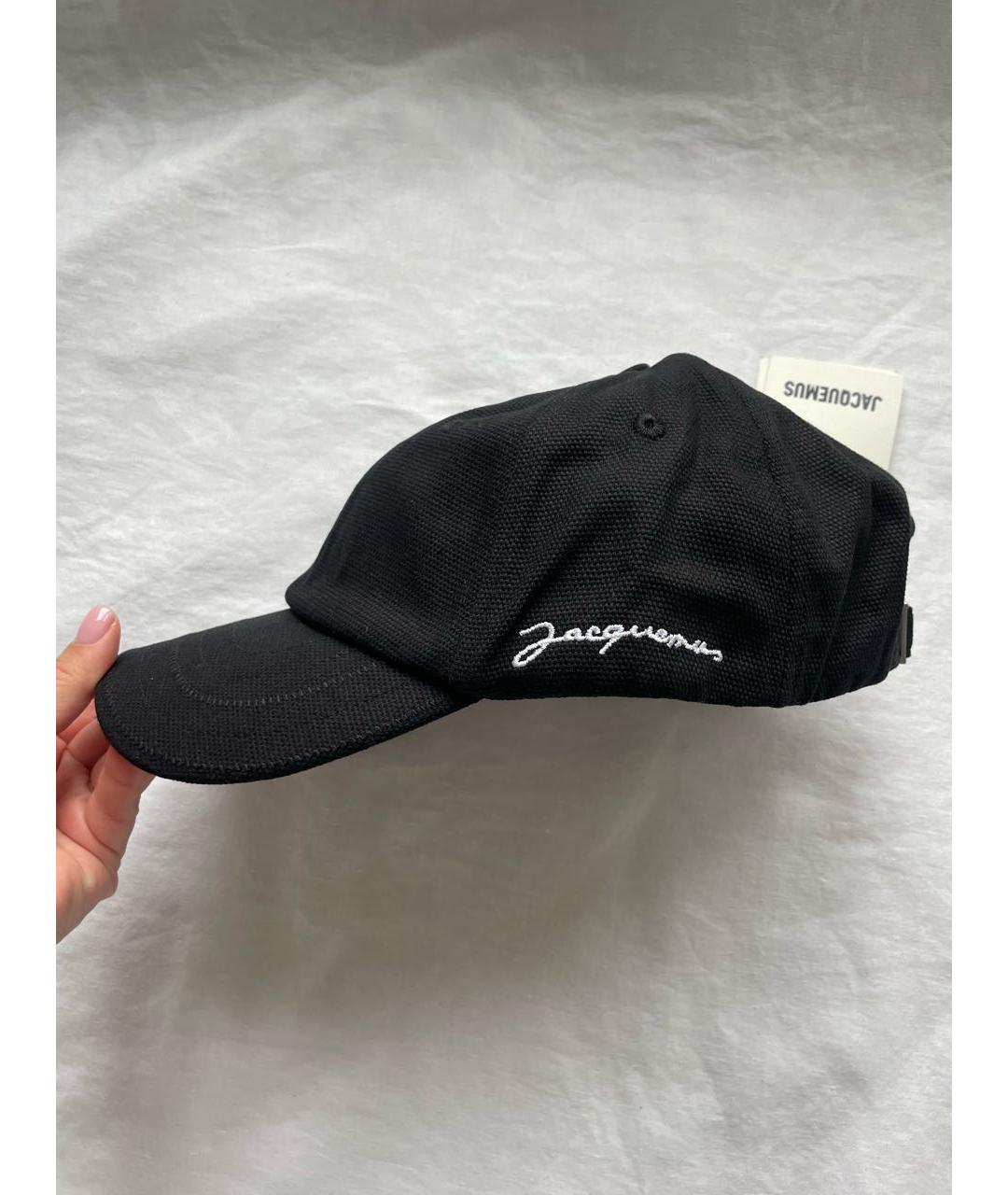 JACQUEMUS Черная хлопковая кепка, фото 3