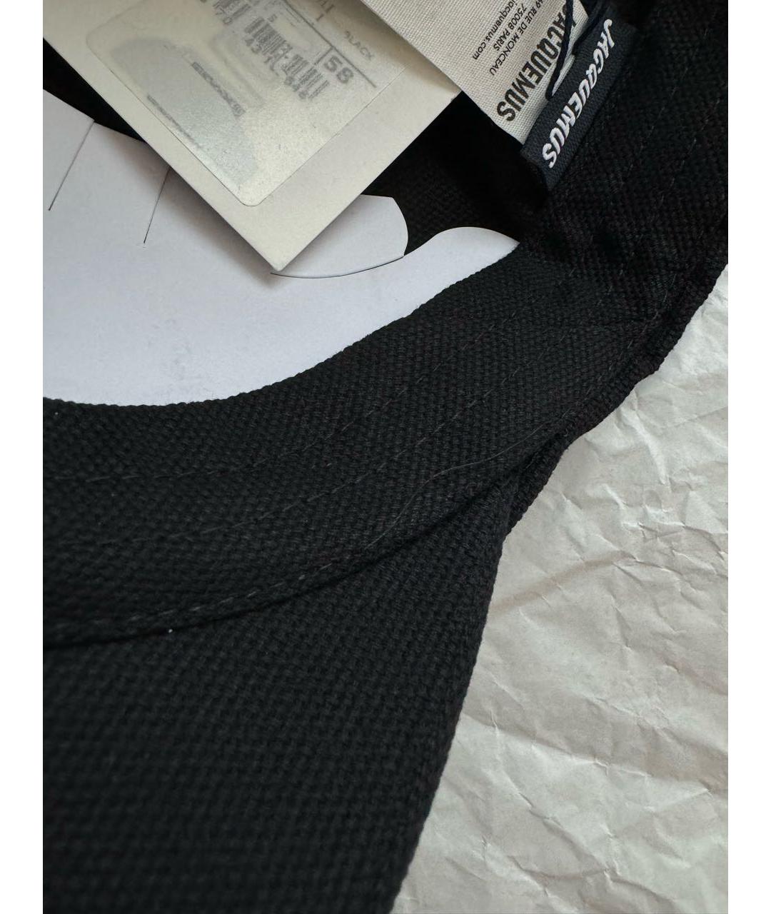 JACQUEMUS Черная хлопковая кепка, фото 7
