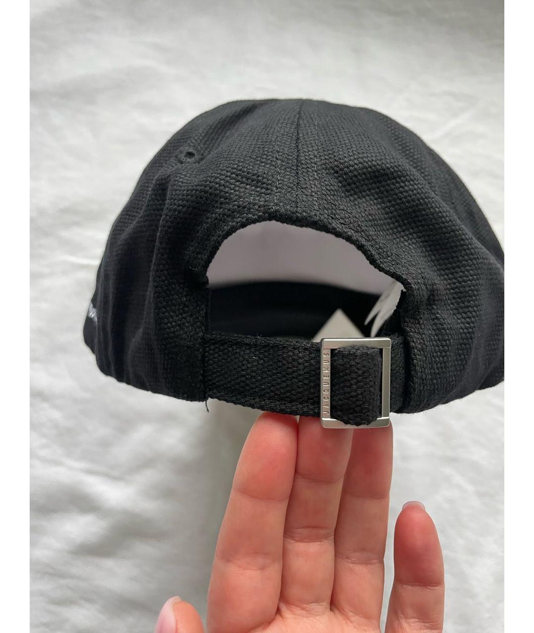 JACQUEMUS Черная хлопковая кепка, фото 4