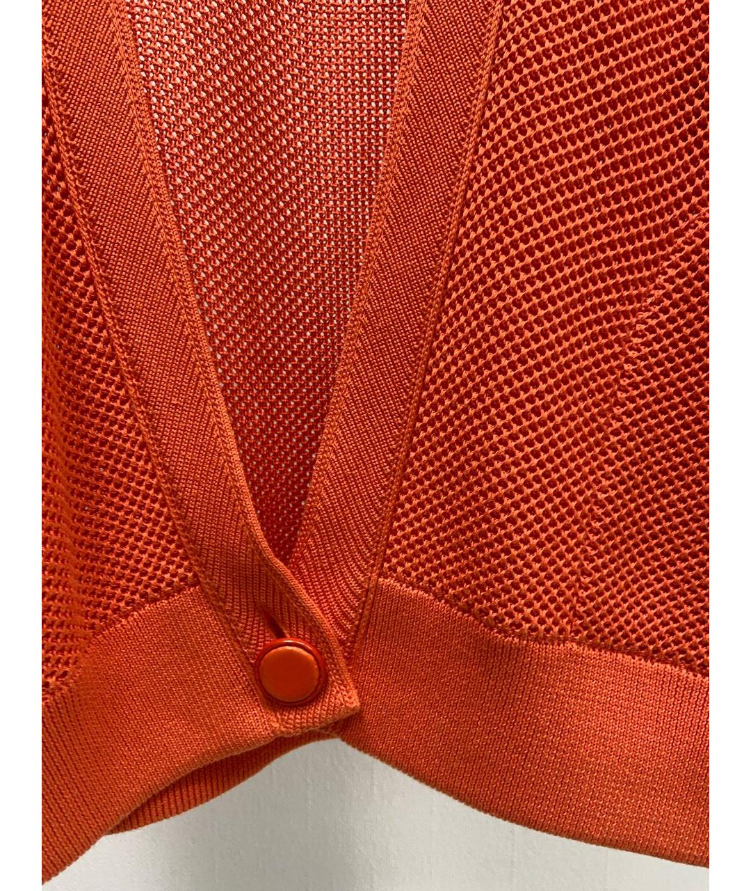 HERMES PRE-OWNED Оранжевый хлопковый кардиган, фото 4