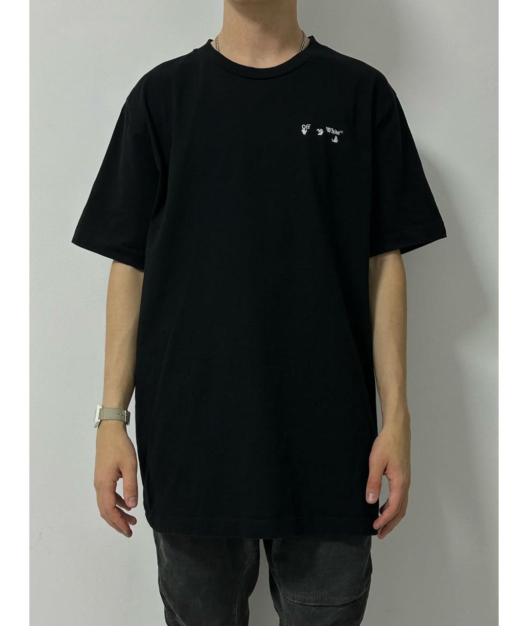 OFF-WHITE Черная футболка, фото 2