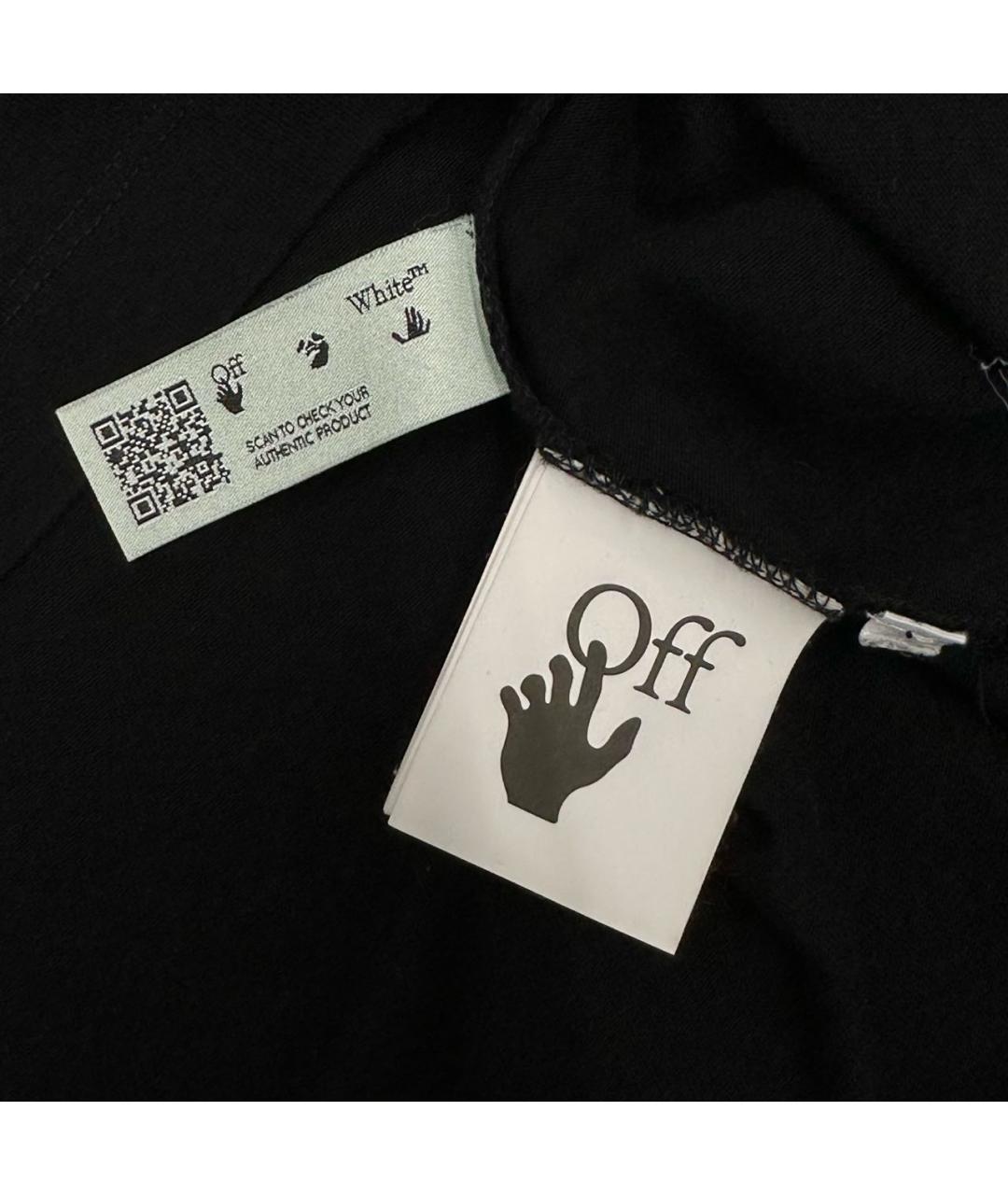 OFF-WHITE Черная футболка, фото 6