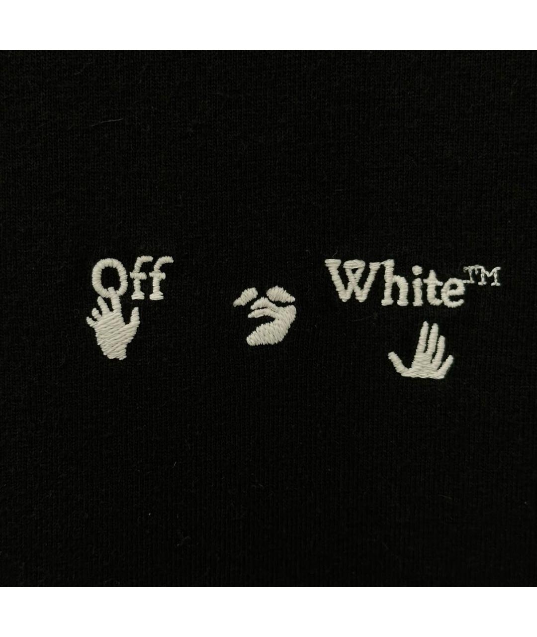 OFF-WHITE Черная футболка, фото 4